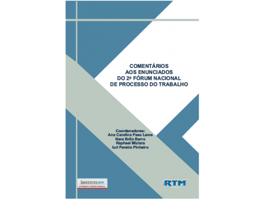 COMENTÁRIOS AOS ENUNCIADOS DO 2º FÓRUM NACIONAL DE PROCESSO DO TRABALHO